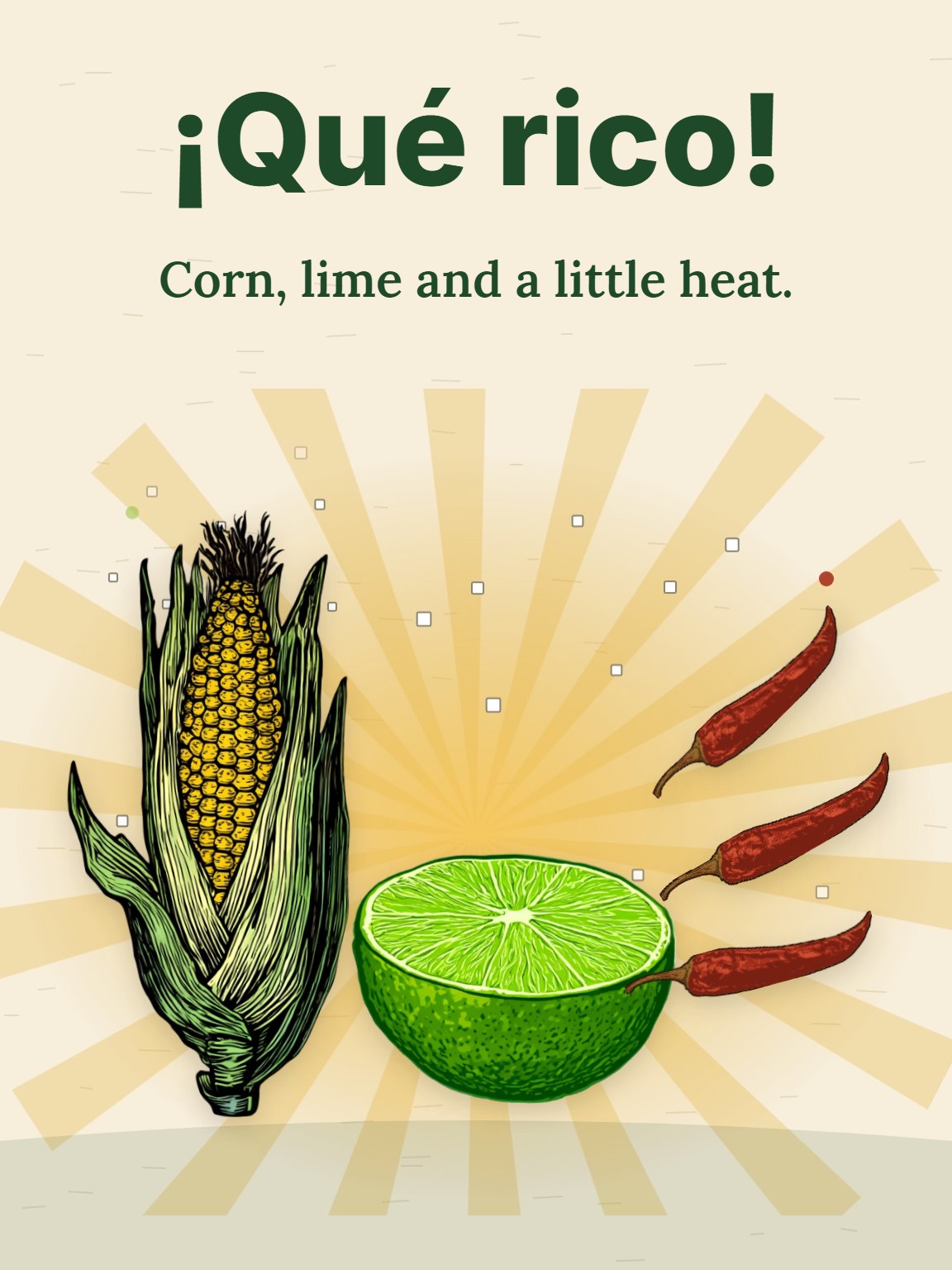 Corn, Lime and Chiles Cinco de Mayo Card