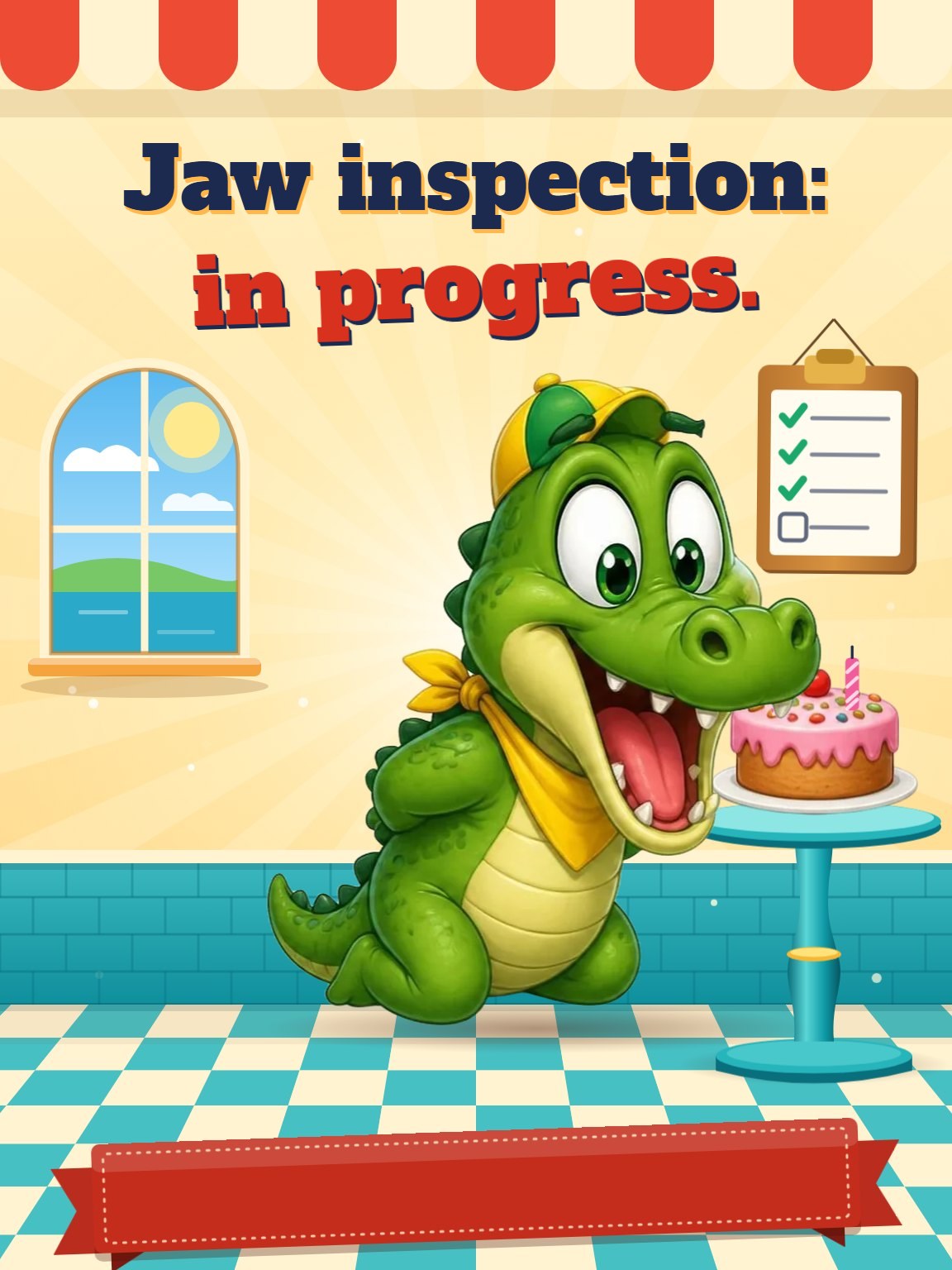 Jaw Inspection Men's Birthday Card