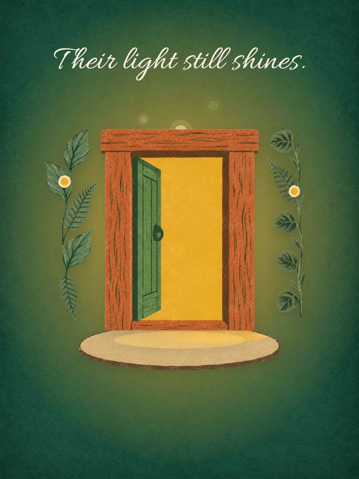 Their Light Shines Sympathy Card