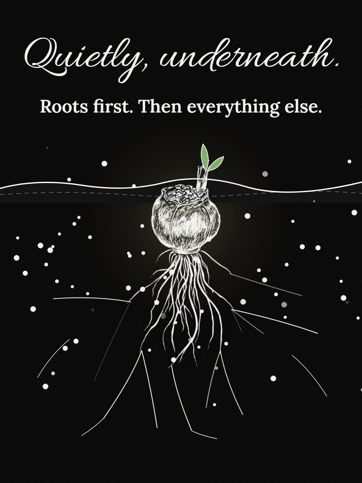 Roots Beneath the Snow Strength and Healing Card