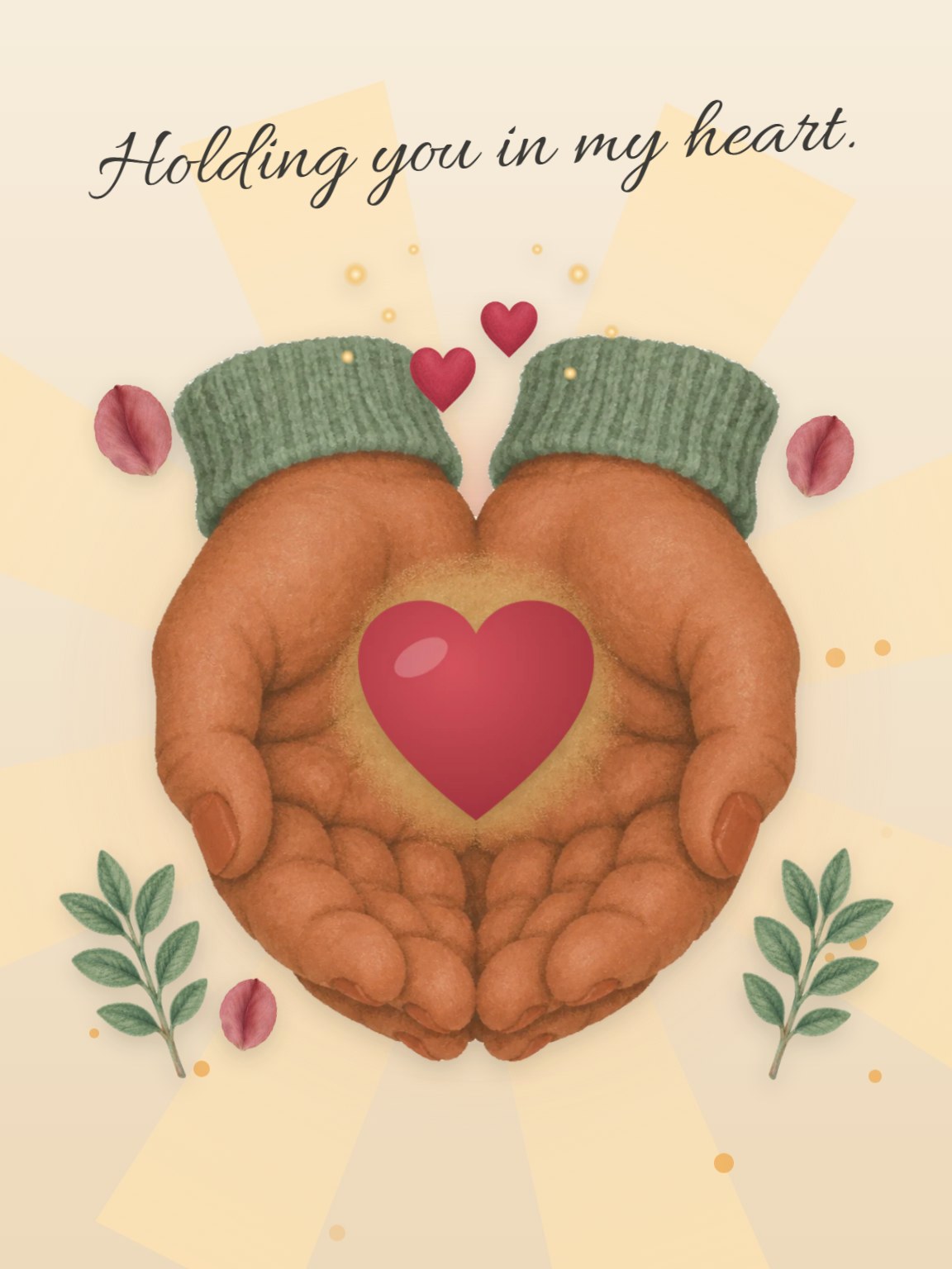 In My Heart Sympathy Card