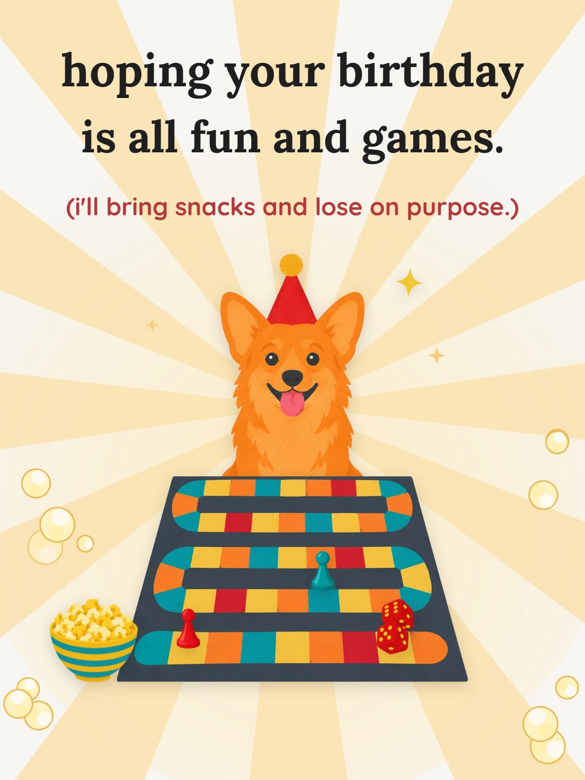 Fun and Games Birthday Card