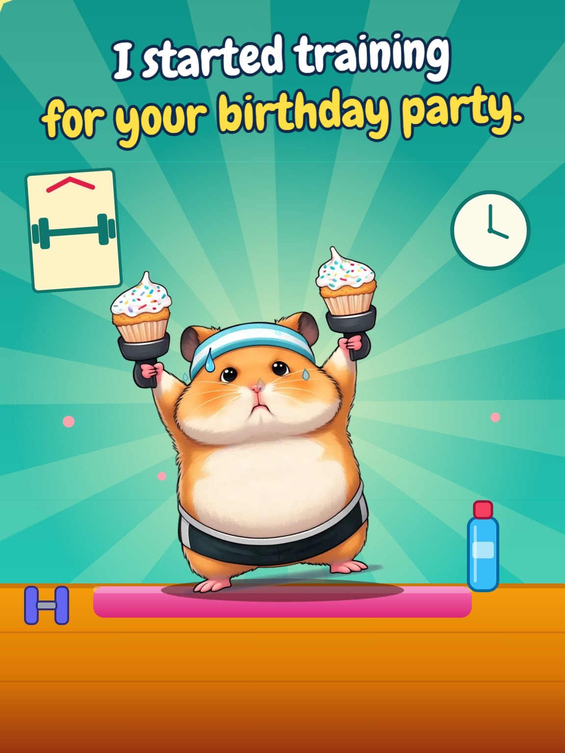 Training Montage Birthday Card