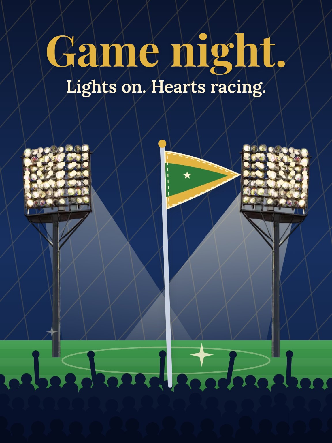 Under the Lights Sports Fan Card
