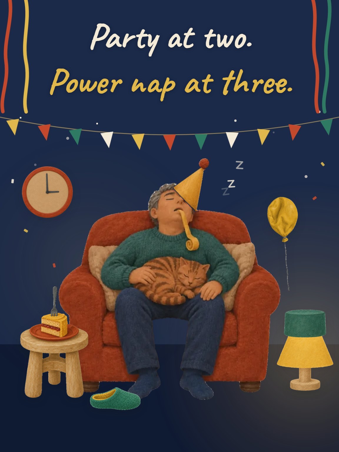Power Nap 60th Birthday Card