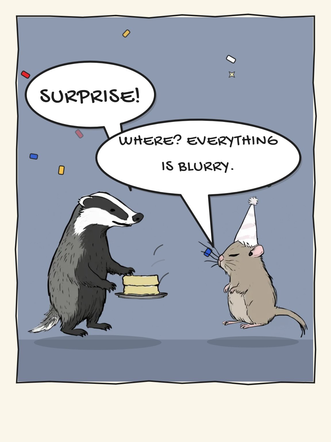 Can't See a Thing Funny Birthday Card