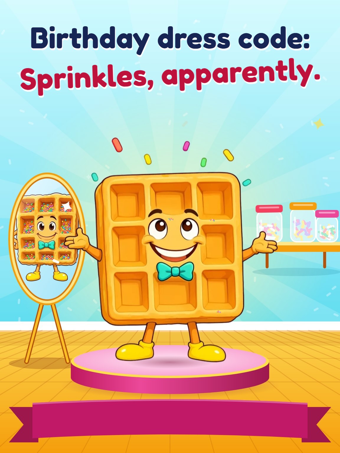 Sprinkle Storage Funny Birthday Card