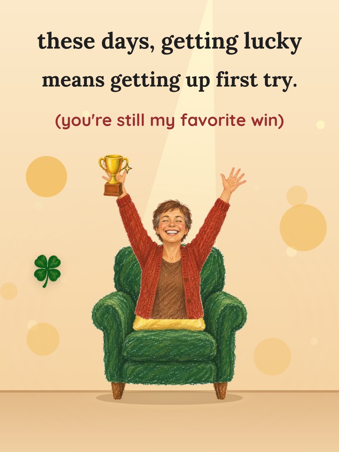 Standing Up in One Go Funny Birthday Card