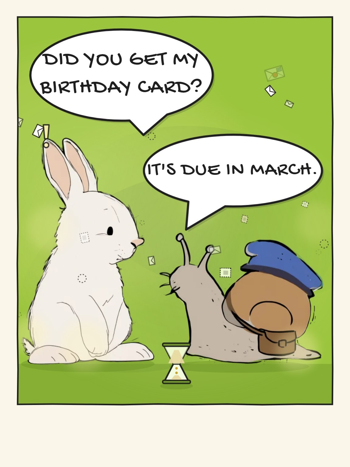 Snail Mail Belated Birthday Card
