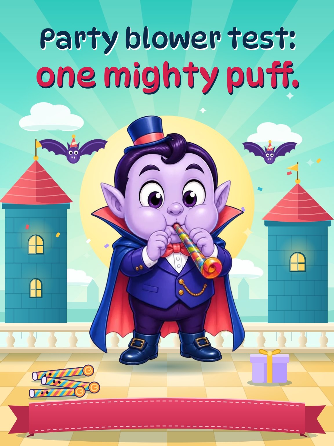 Fang Flute Funny Birthday Card