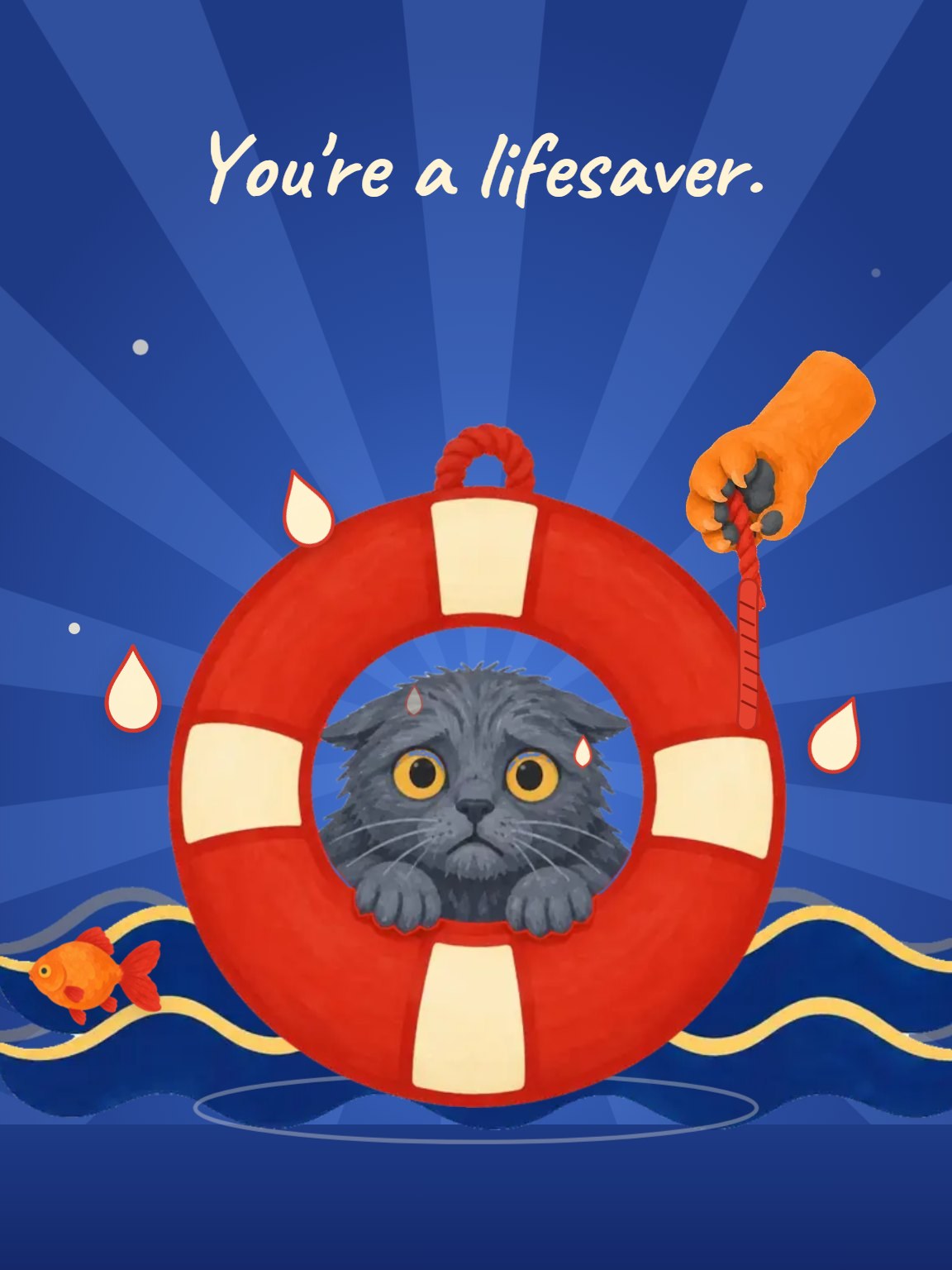 You're a Lifesaver Thank You Card