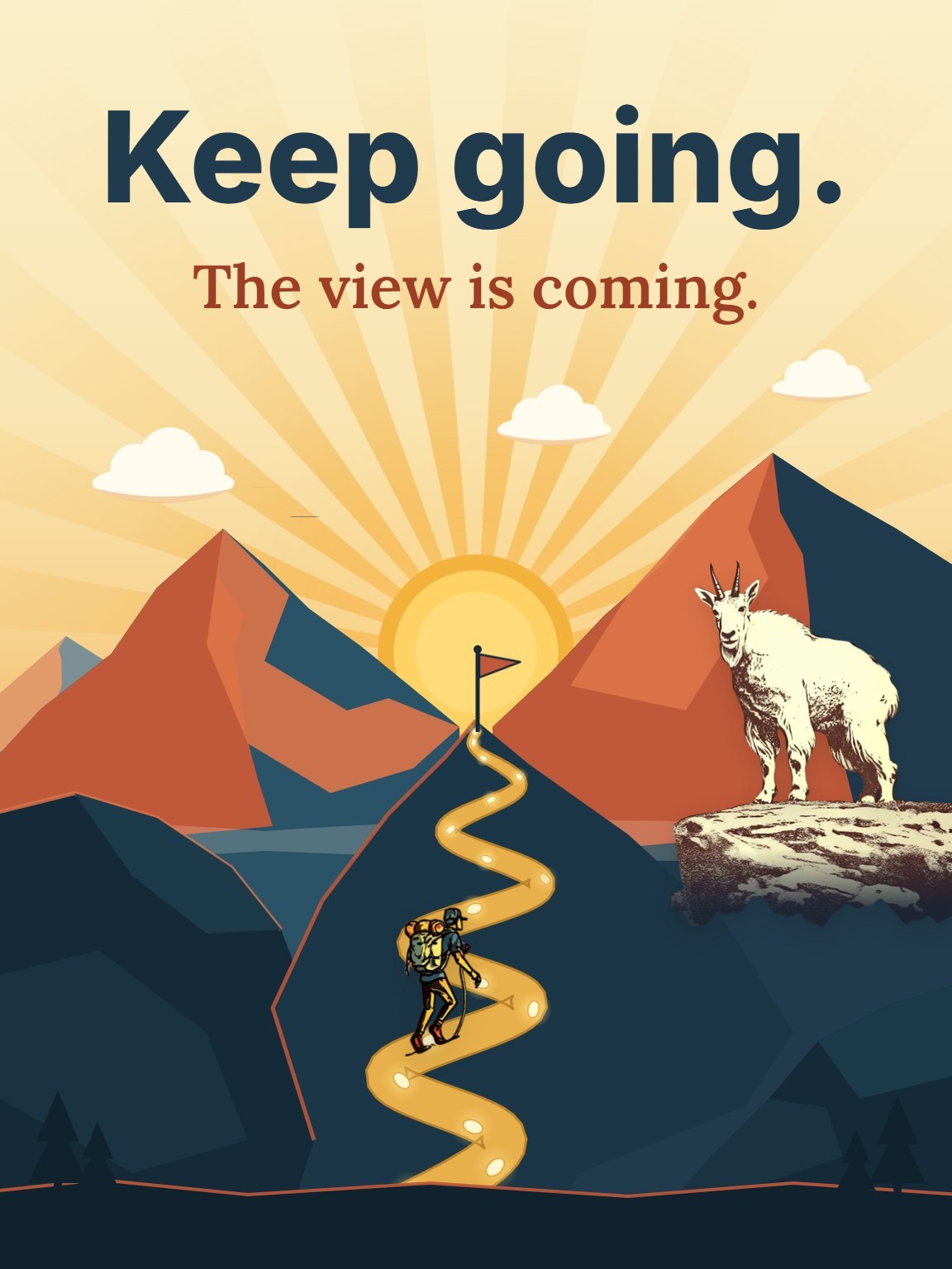 Summit Sunrise Encouragement Card