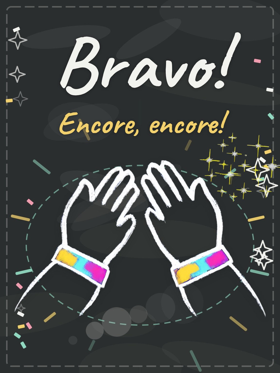 Chalkboard Bravo Employee Appreciation Card