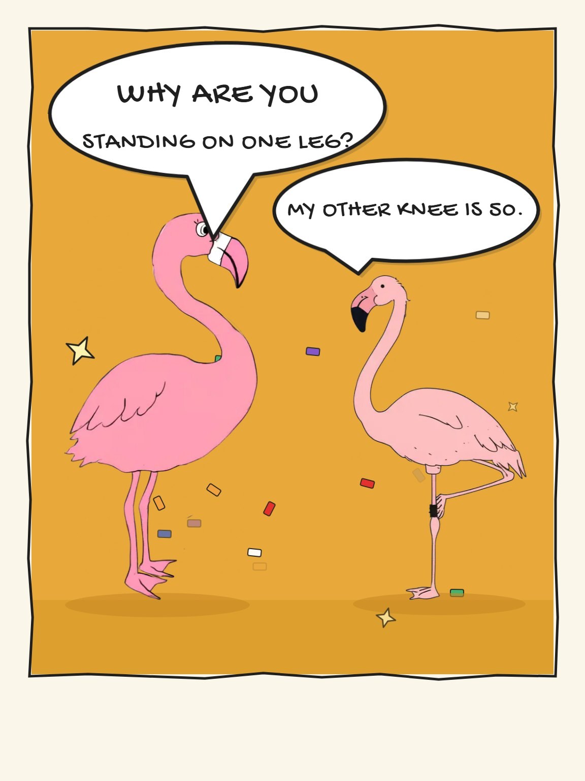 One Good Leg Birthday Card
