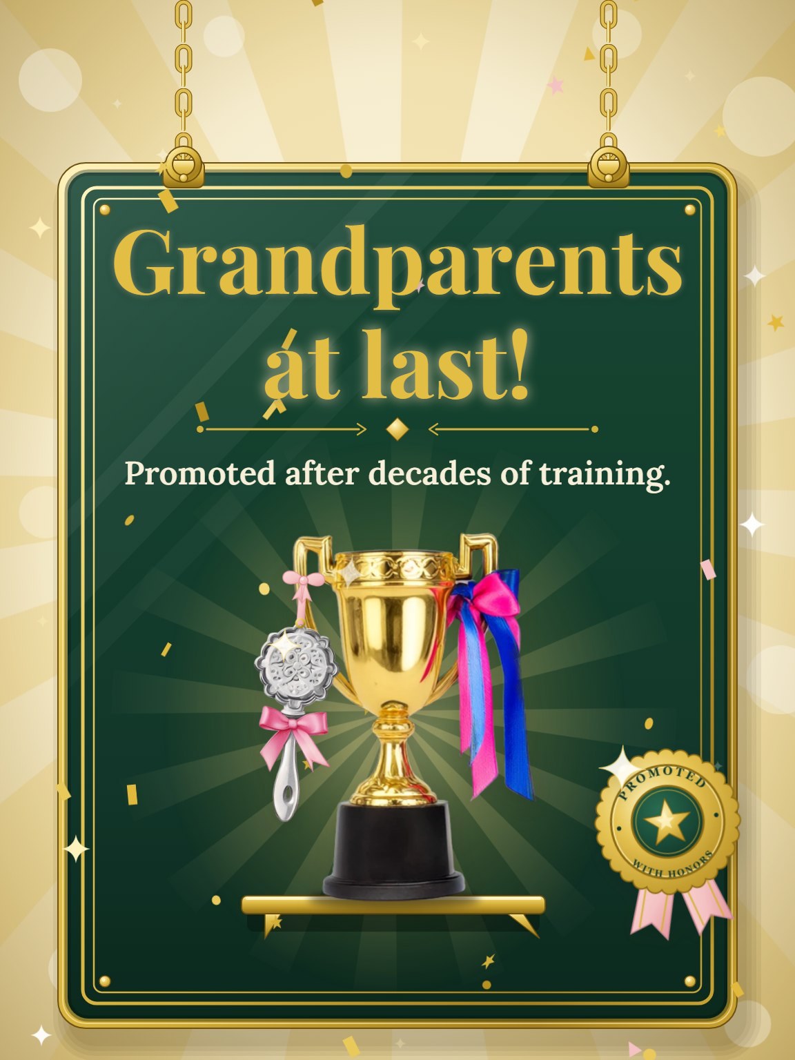 A Brand-New Title New Grandparents Card