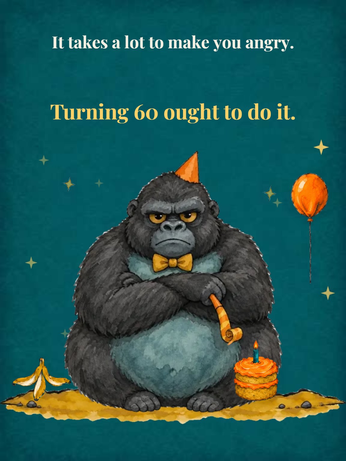 Ought to Do It 60th Birthday Card