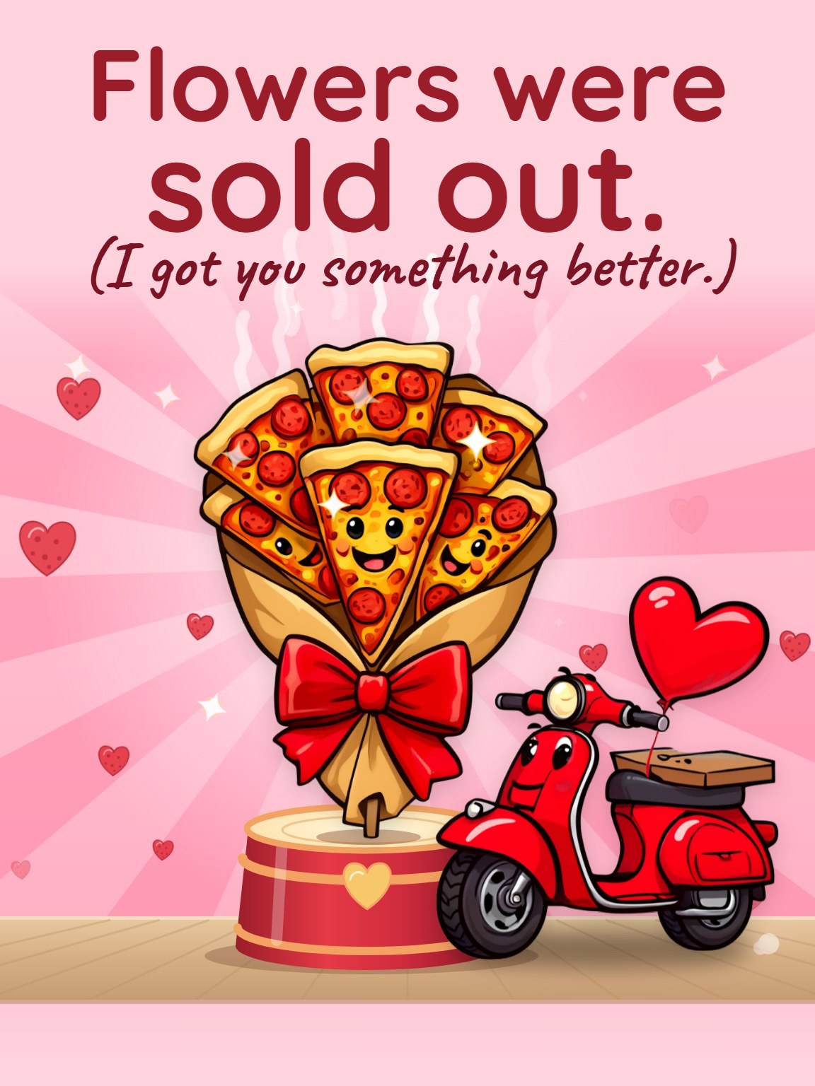 Flowers Were Sold Out Funny Valentine's Day Card
