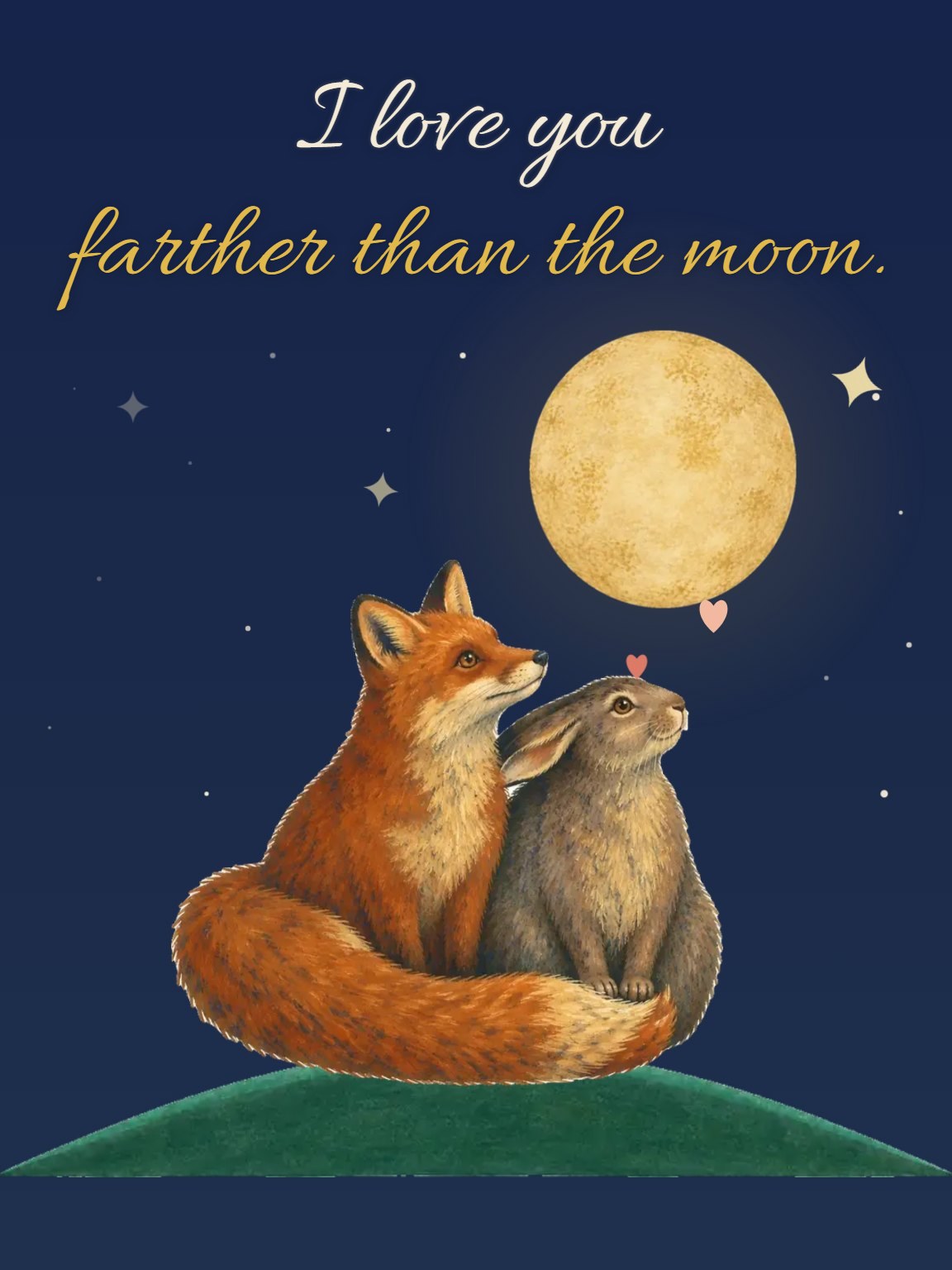 To the Moon Anniversary Card
