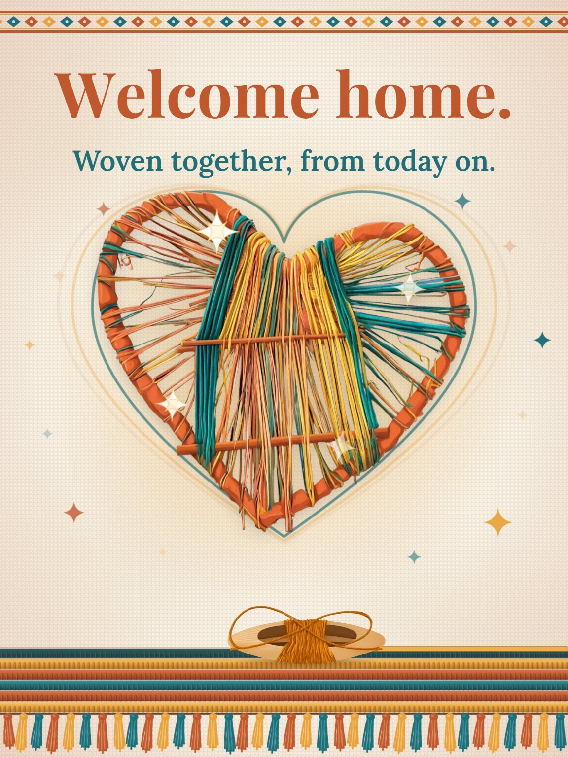 Woven Together Adoption Congratulations Card
