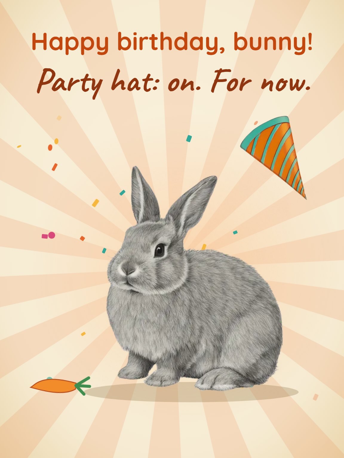 The Hat Lasted Four Seconds Pet Birthday Card
