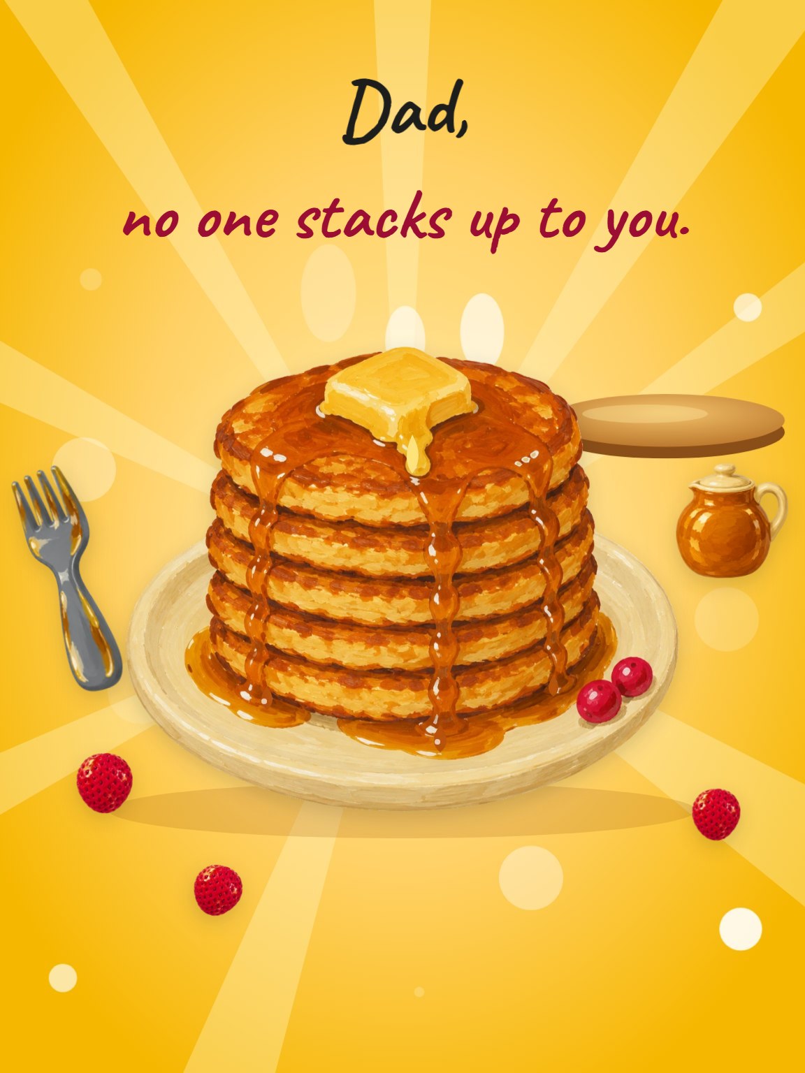 Stacks Up Father's Day Card