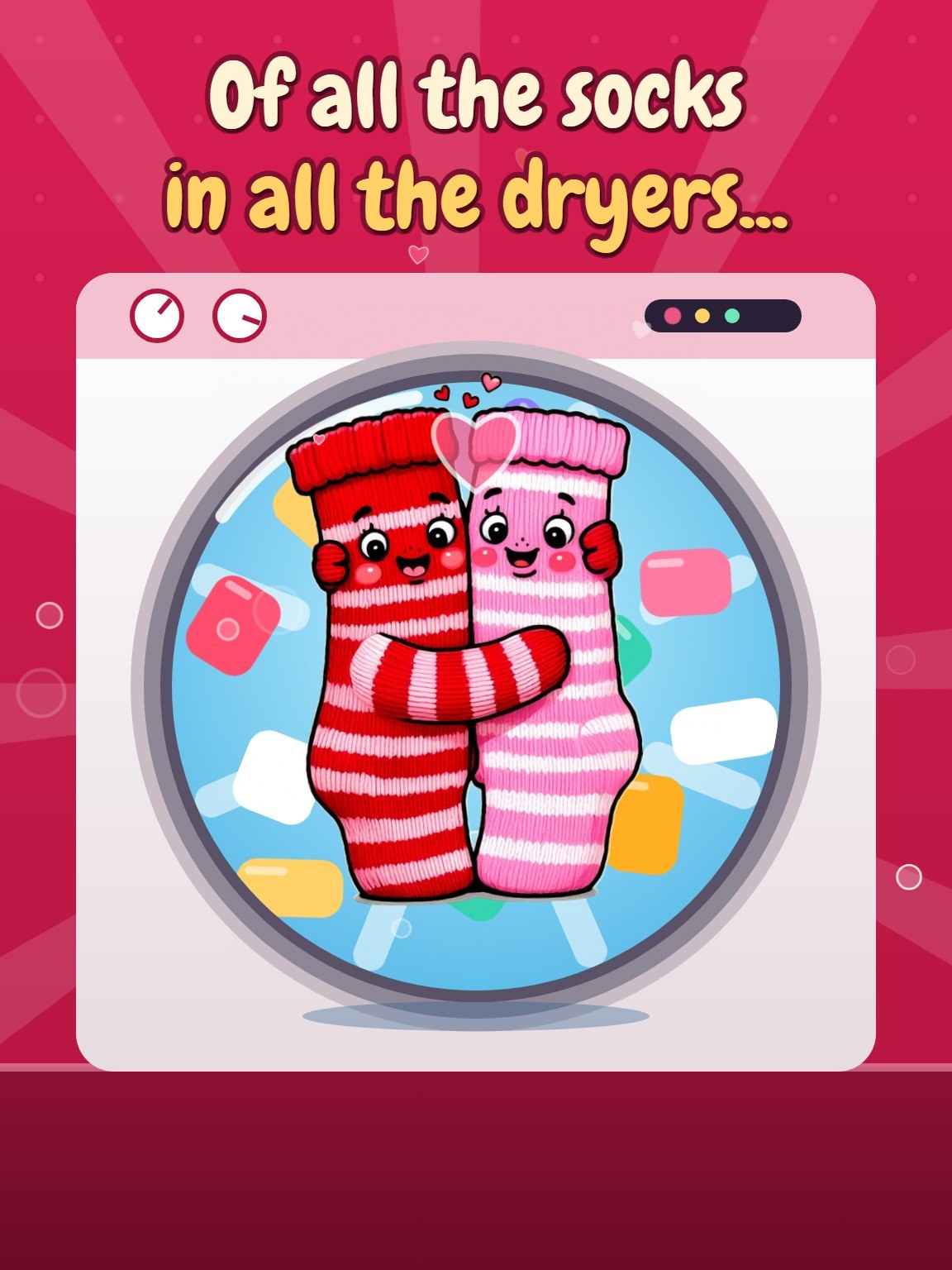 Dryer Socks Anniversary Card