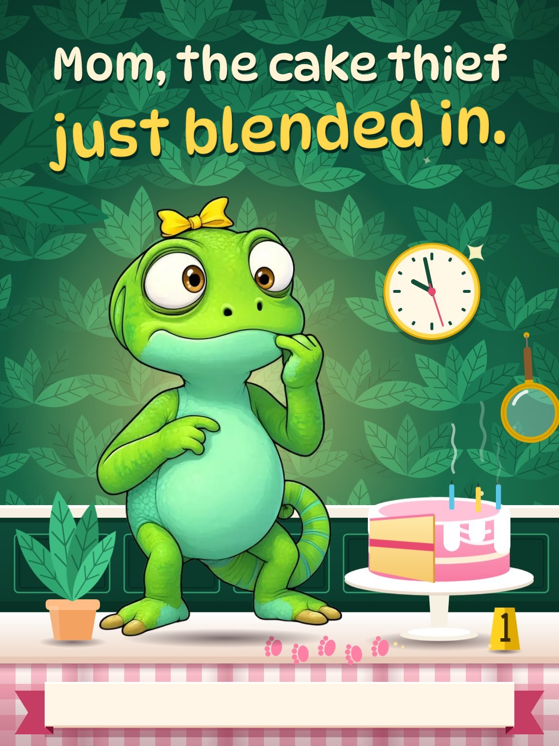Chameleon Frosting Evidence Mom Birthday Card
