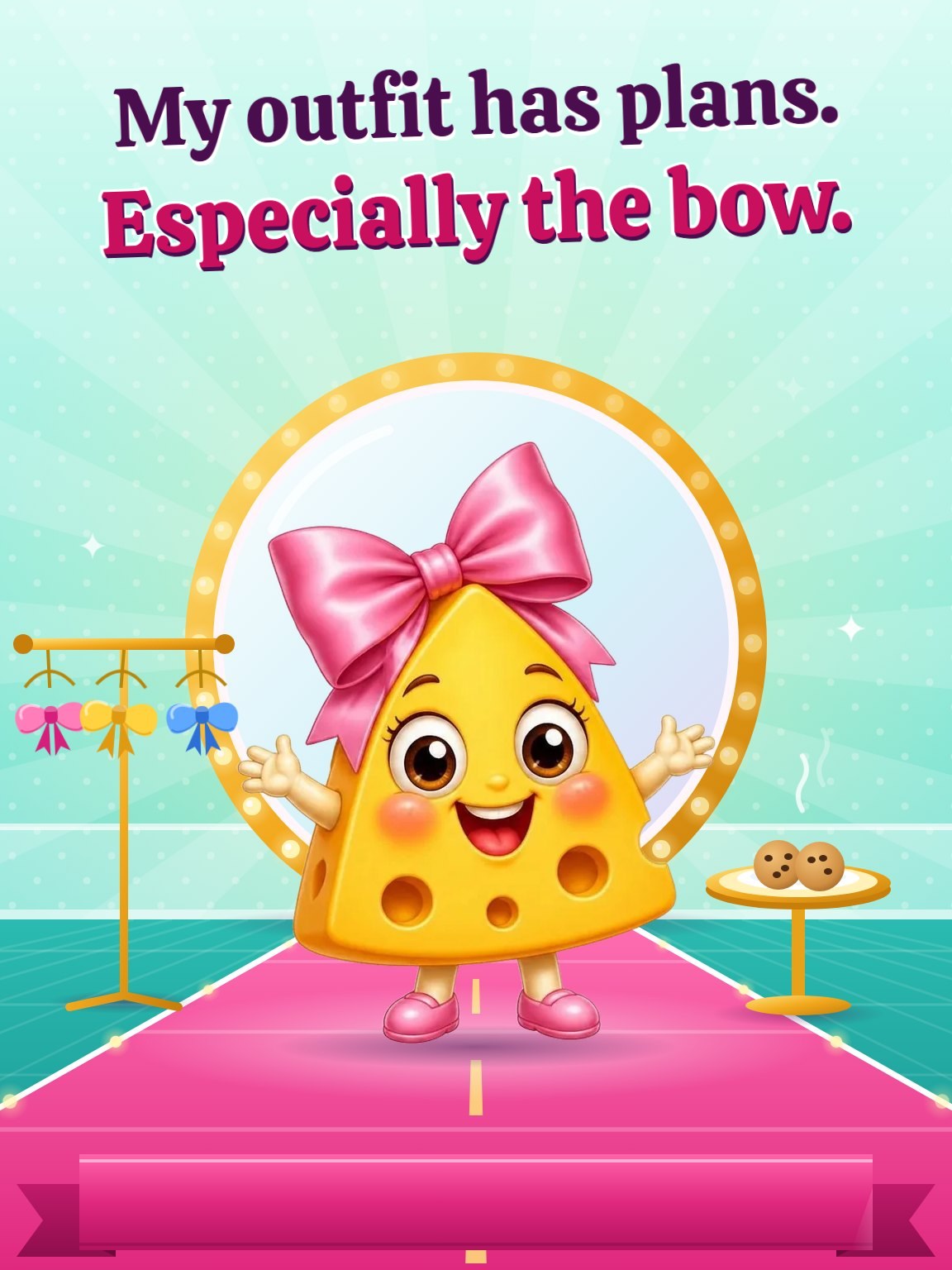 Bow Business Women's Birthday Card