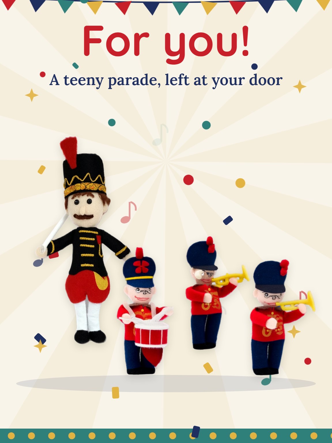 A Tiny Parade for You Happy Mail Card