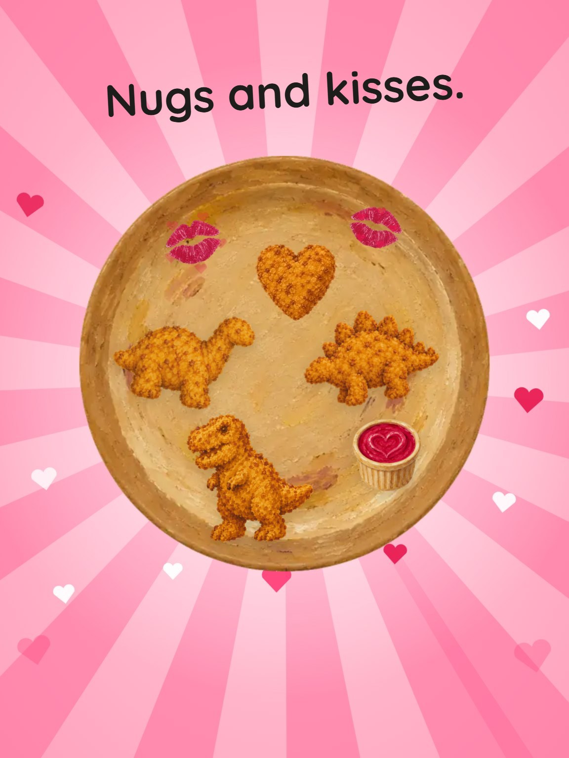 Nugs and Kisses Valentine's Day Card