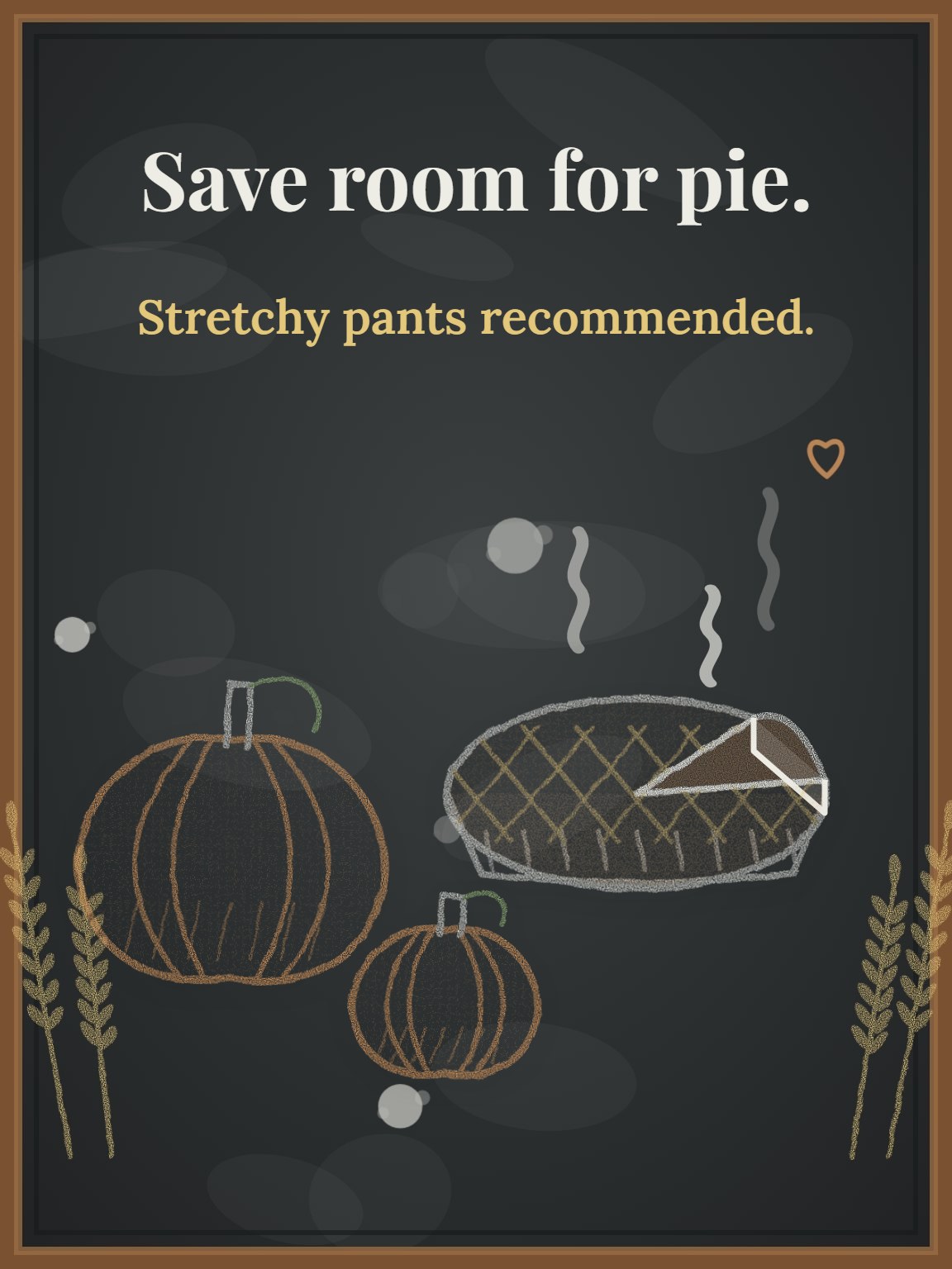 Come Hungry Thanksgiving Card
