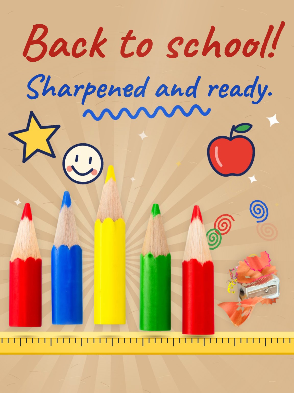 Sharpened and Ready Back to School Card