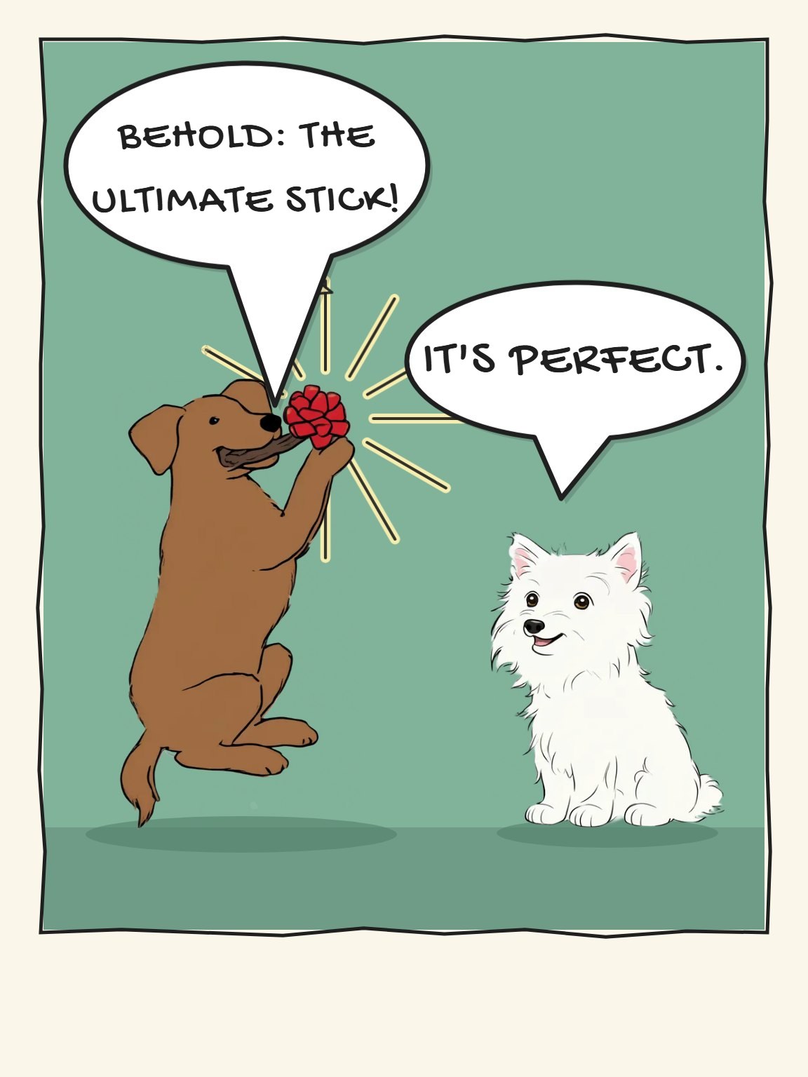 The Best Stick Birthday Card