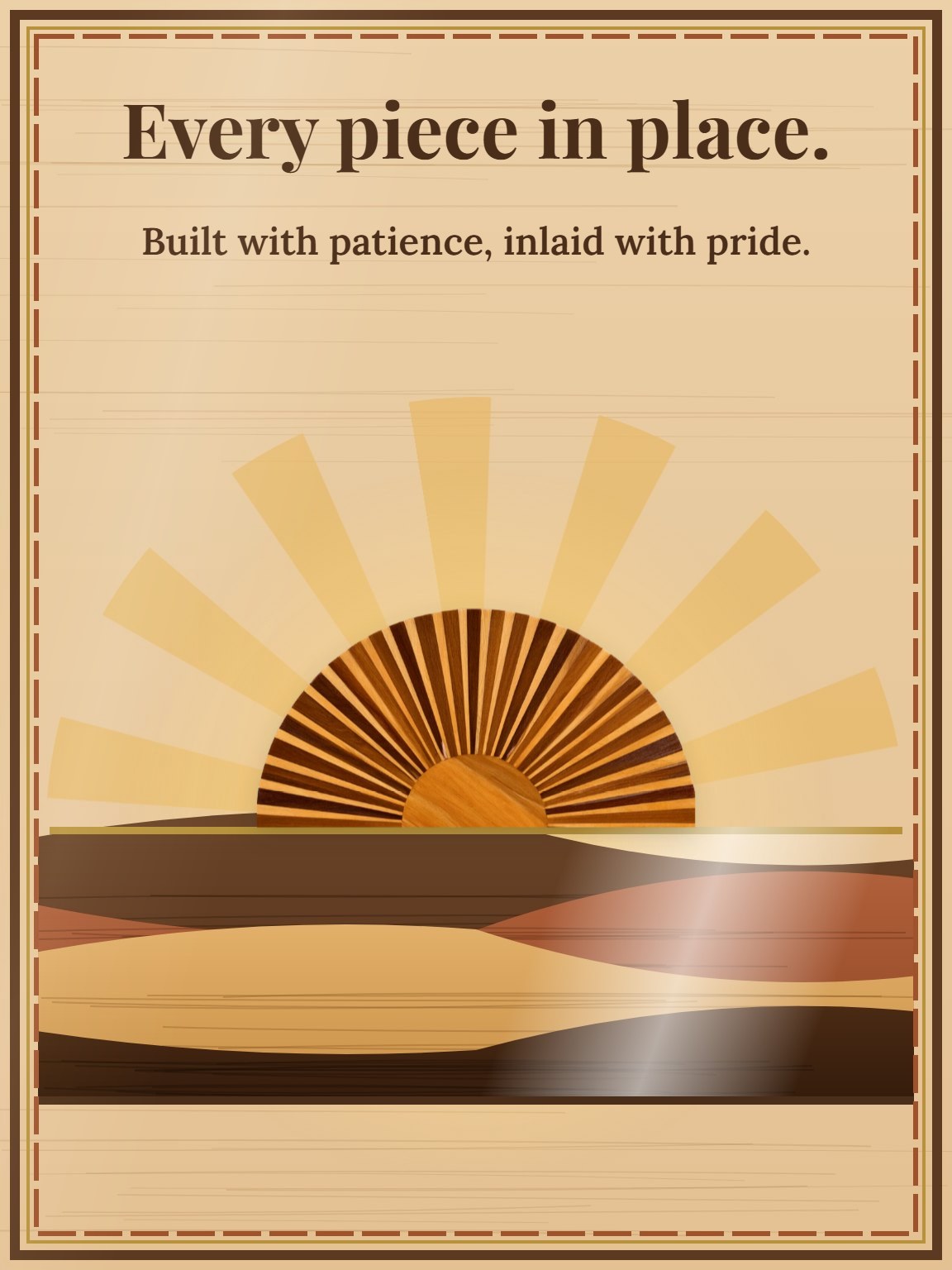 Inlaid Horizon Citizenship Congratulations Card