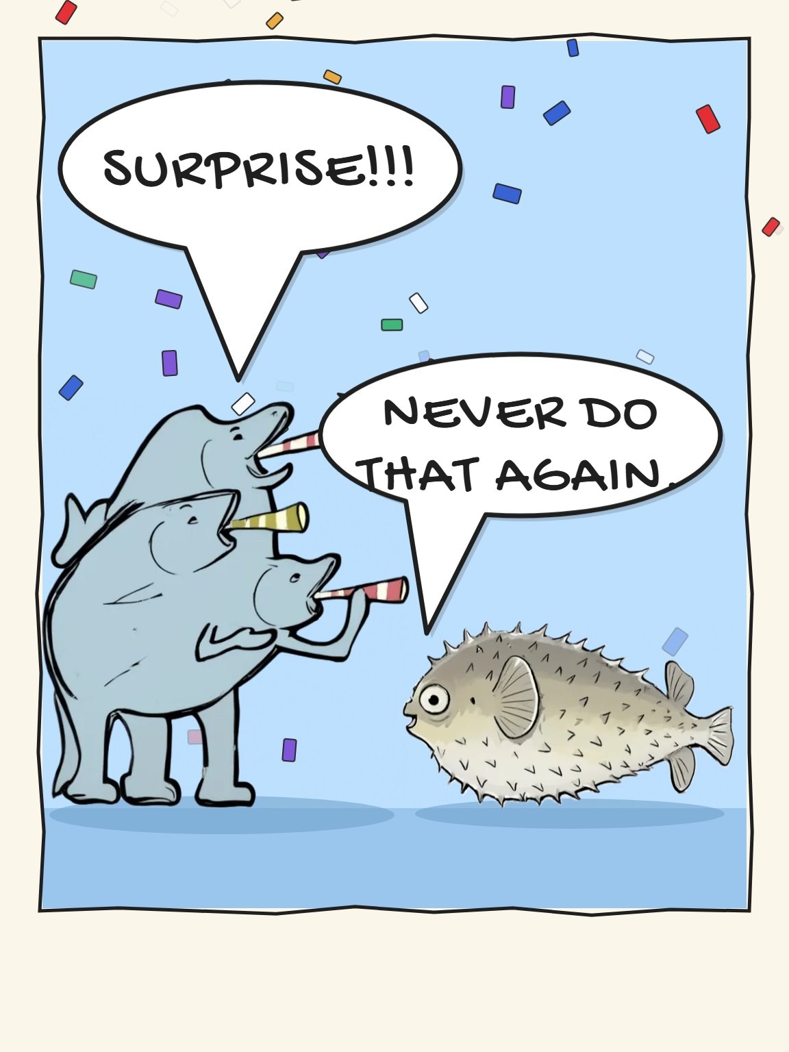 Never Do That Again Funny Birthday Card