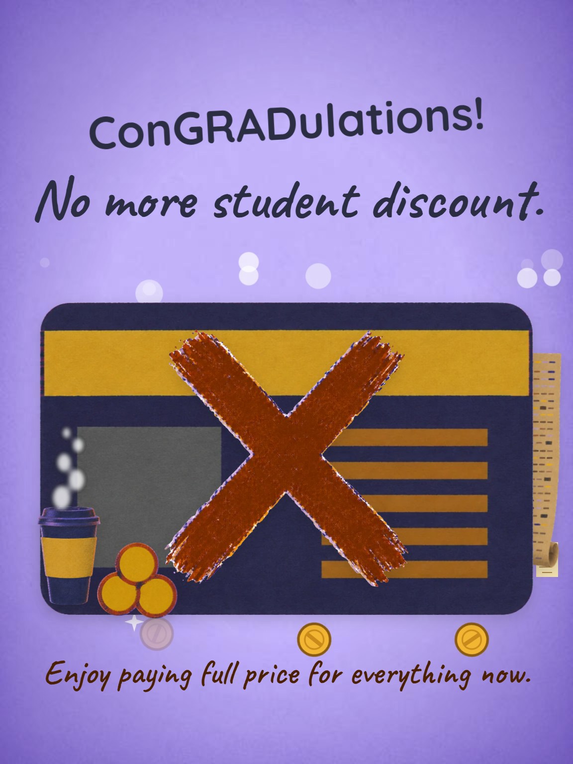 No More Discount Graduation Card