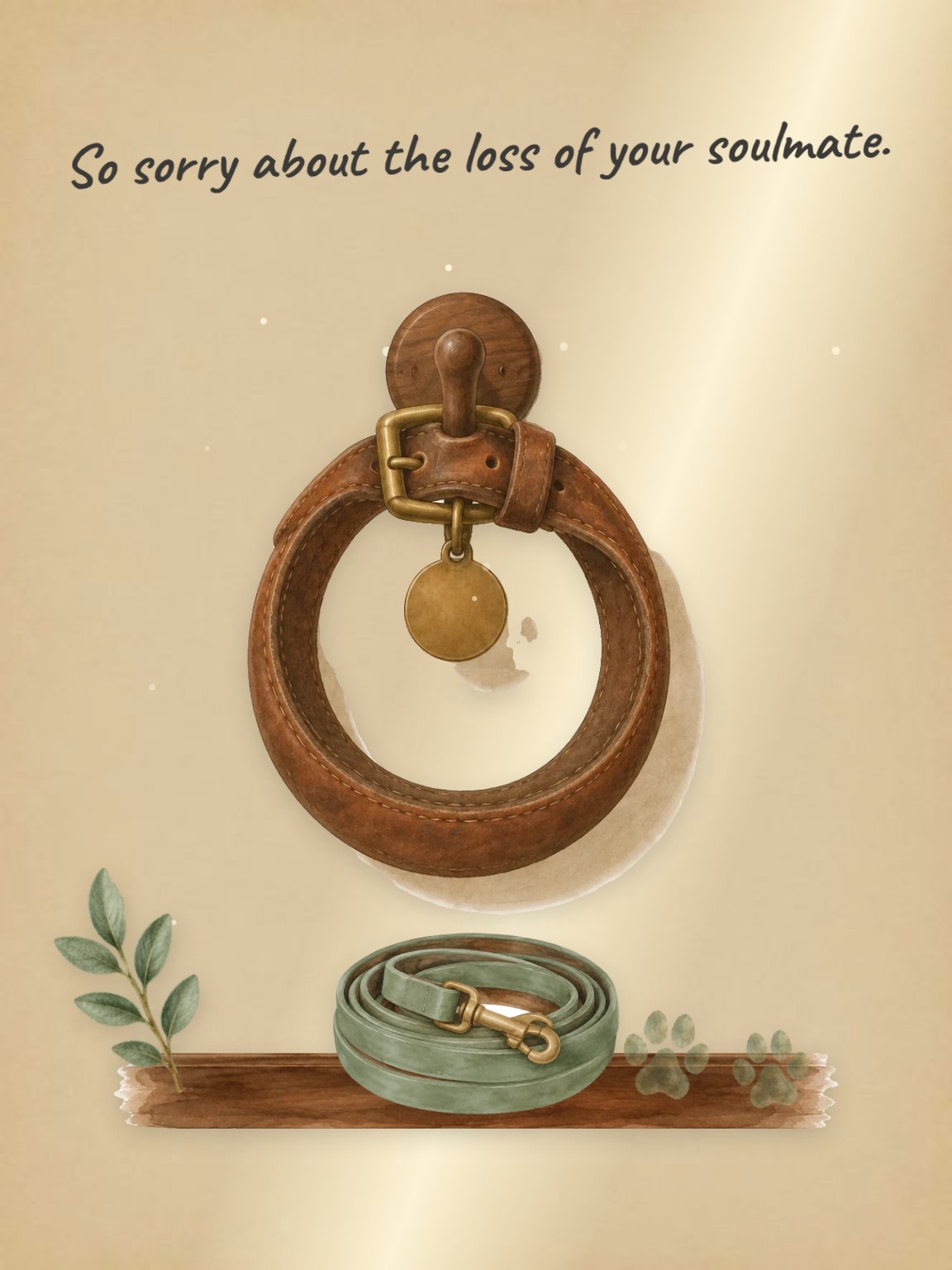 Loss of a Soulmate Pet Sympathy Card