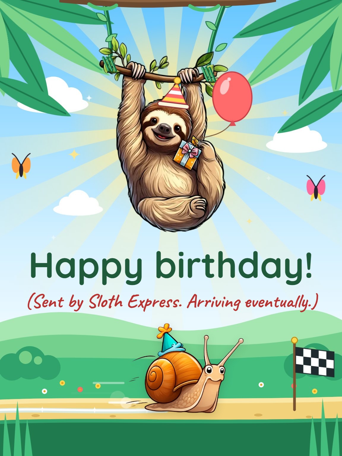 Happy Birthday, Eventually Card