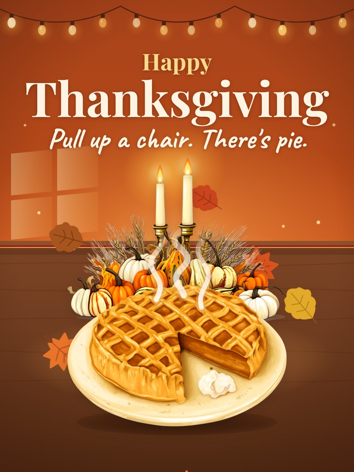 Gather Round Thanksgiving Card