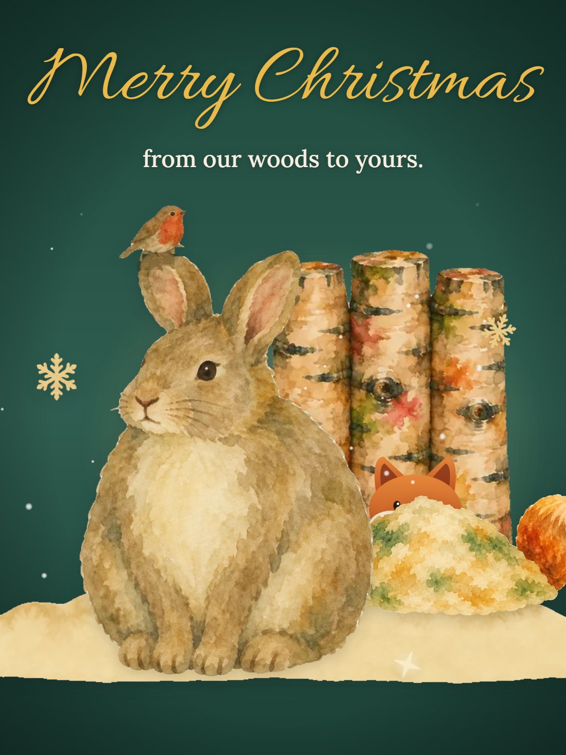 From Our Woods Christmas Card