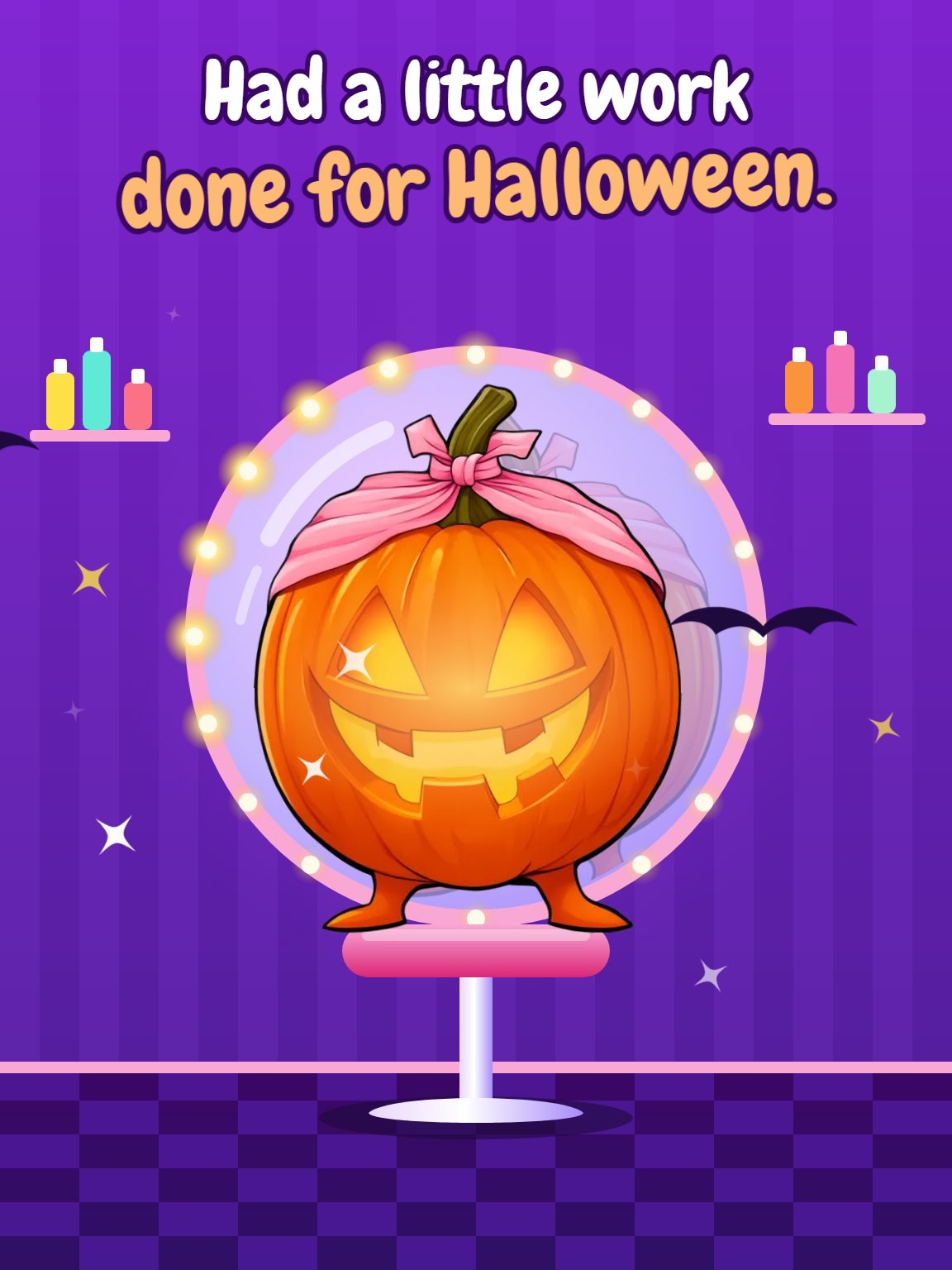 Pumpkin Makeover Halloween Card