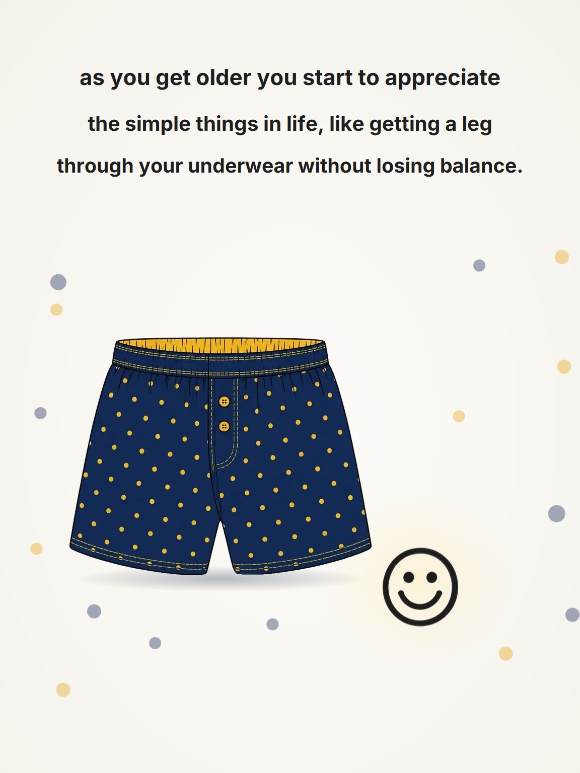The Simple Things Funny Birthday Card