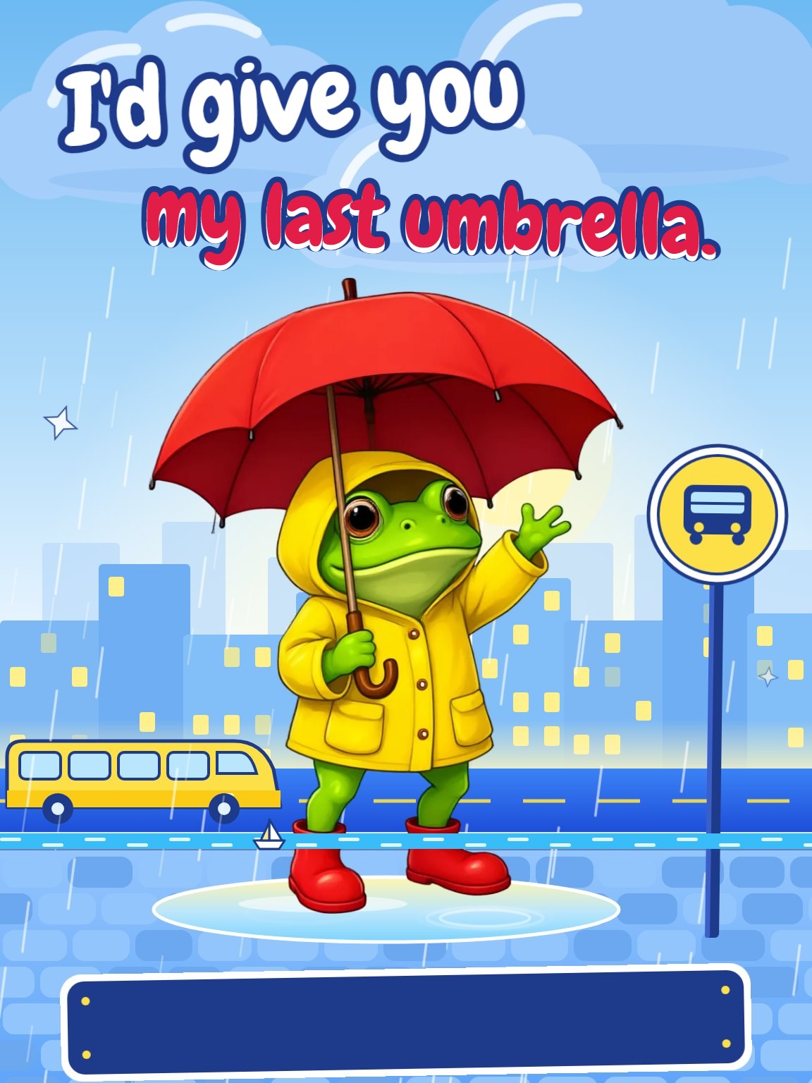 Half the Umbrella Friendship Card