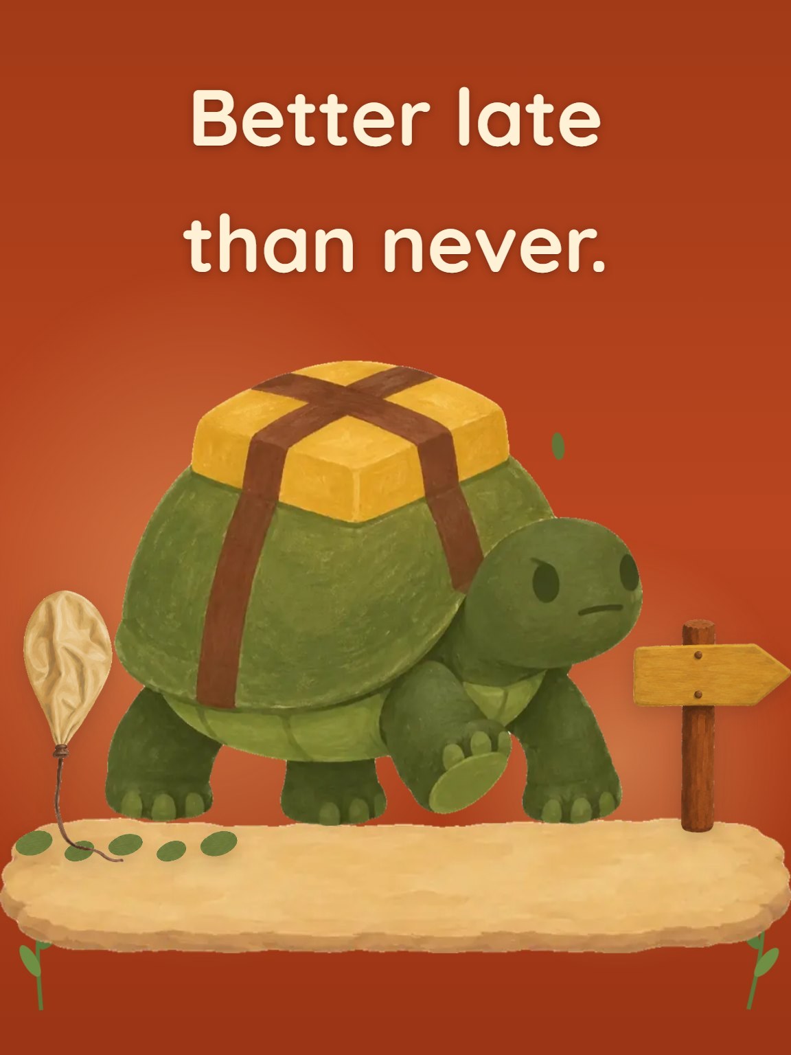 Better Late Belated Birthday Card