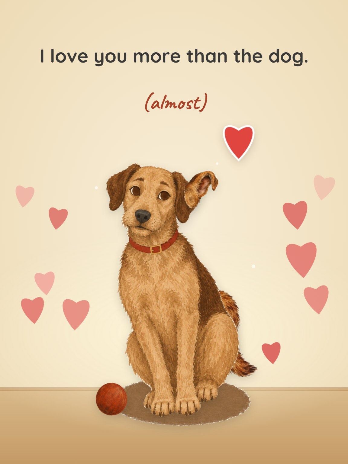 More Than the Dog Anniversary Card