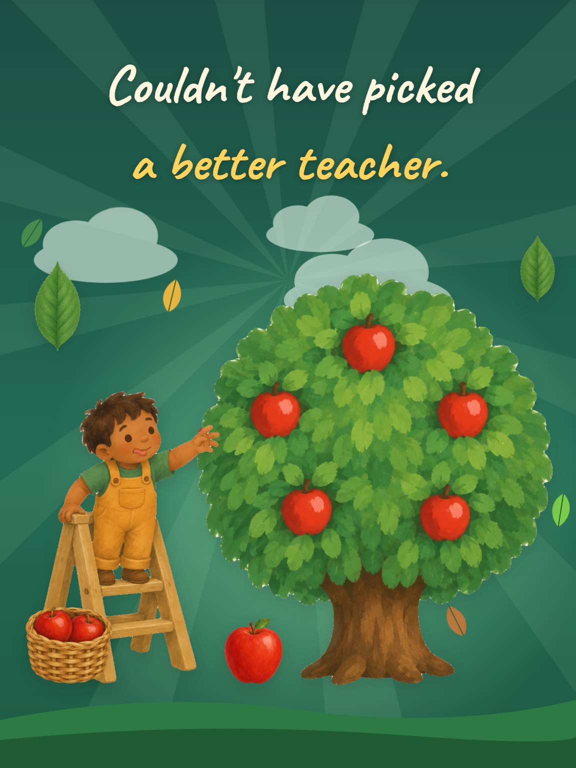 Couldn't Have Picked Better Teacher Appreciation Card
