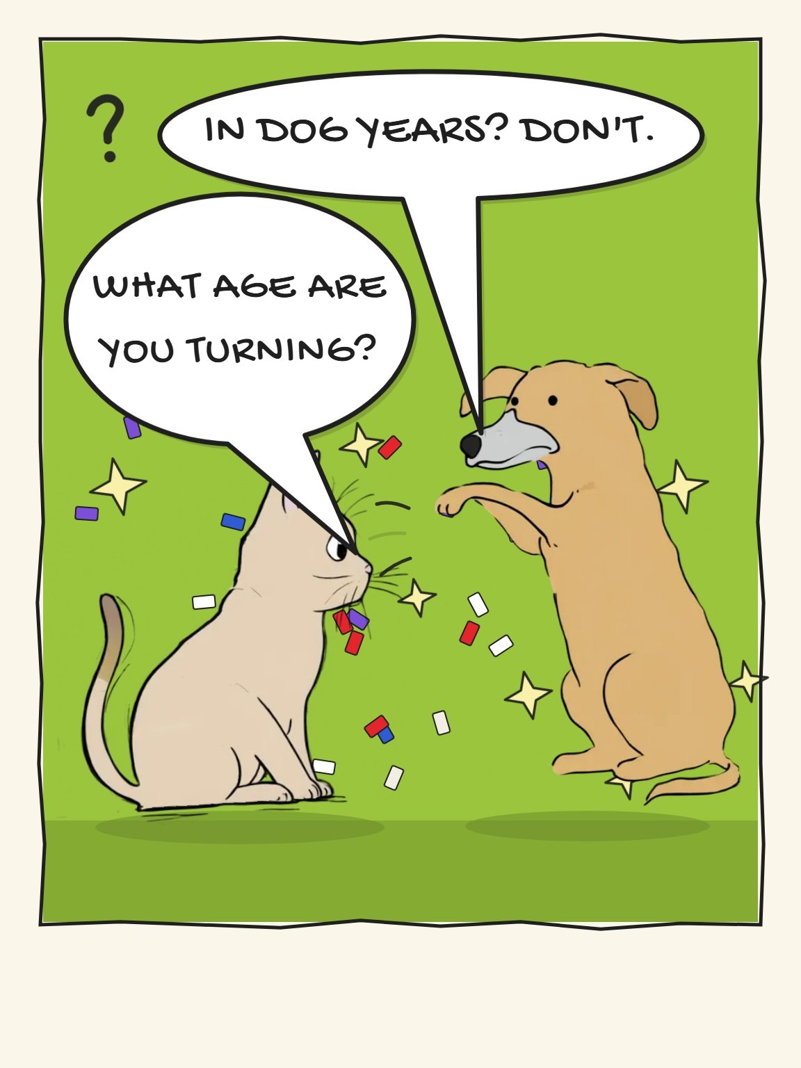 In Dog Years Pet Birthday Card