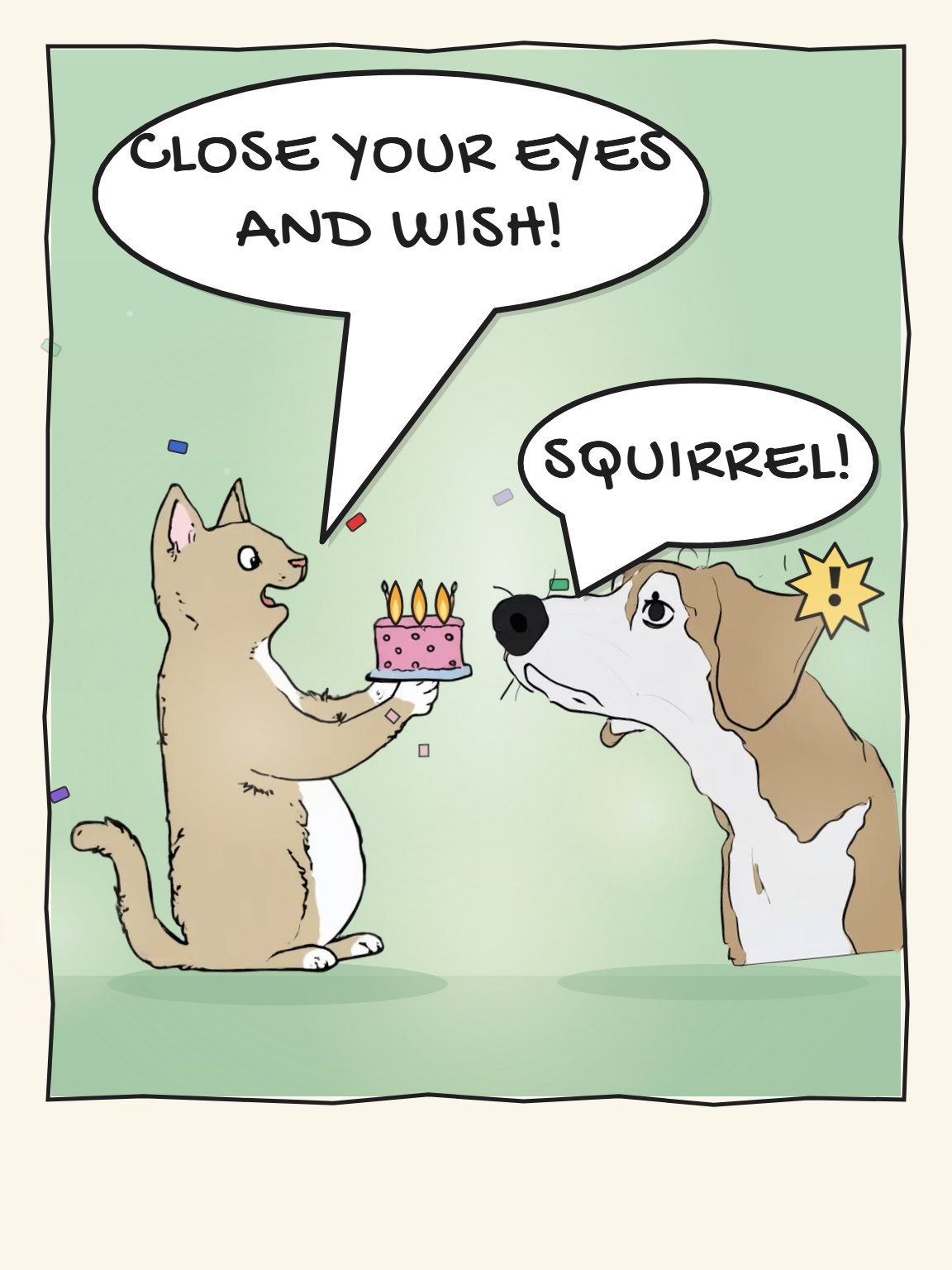 Squirrel Funny Birthday Card