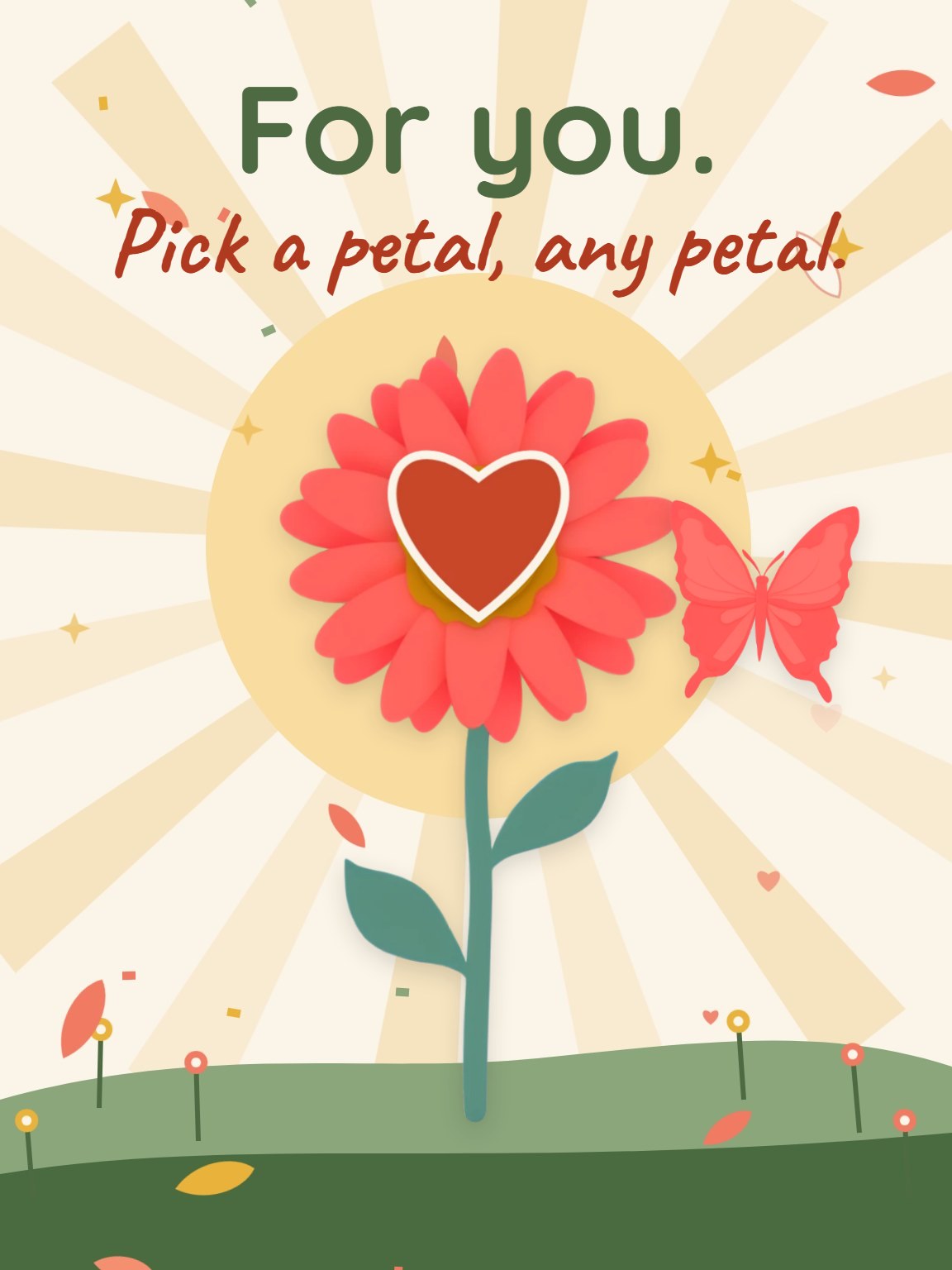 A Daisy, for You Love Note Card
