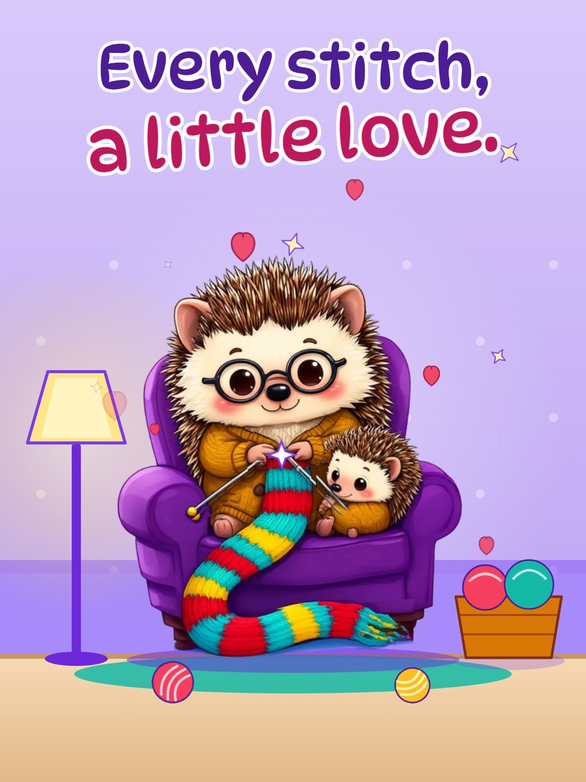 Knitted With Love Mother's Day Card